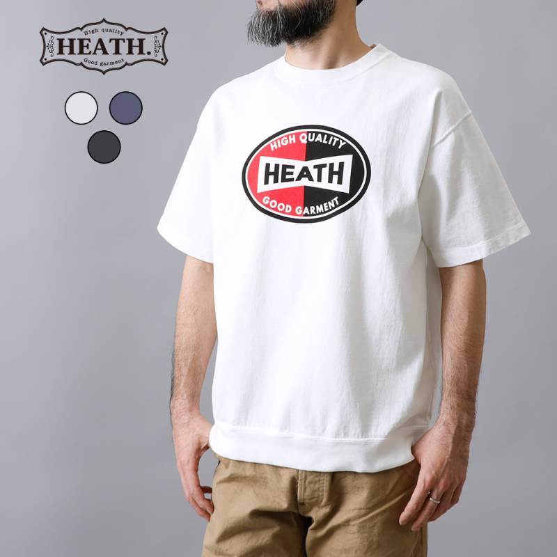 【HEATH】HEAVY CREW NECK PRINT TEE 日本製 クルーネックプリントTシャツ