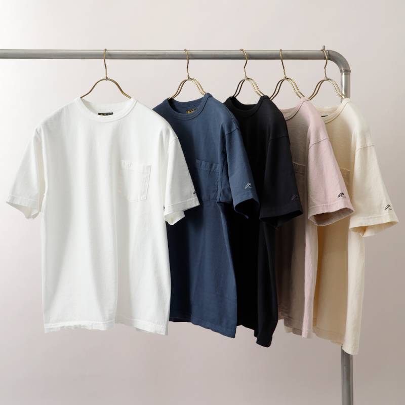 HEATH（ヒース）日本製 オリジナル クルーネック ポケットTシャツ