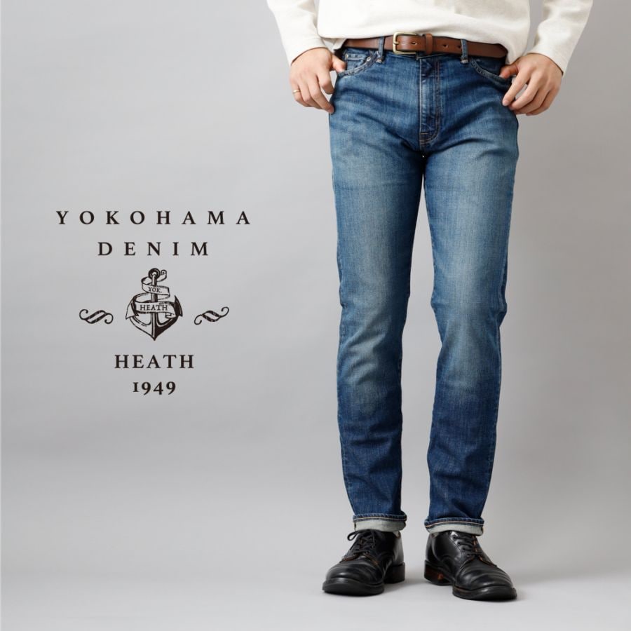 20%OFF【横濱デニム】STRETCH TAPERED JEANSストレッチテーパードジーンズ