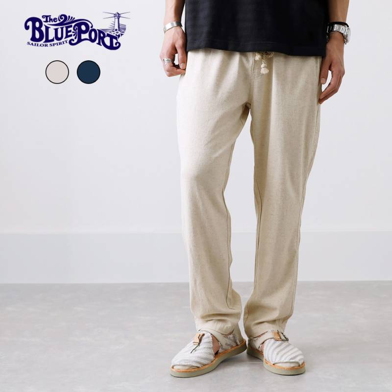【BLUE PORT】RELAX LINEN EASY PANTSリラックス リネンイージーパンツ