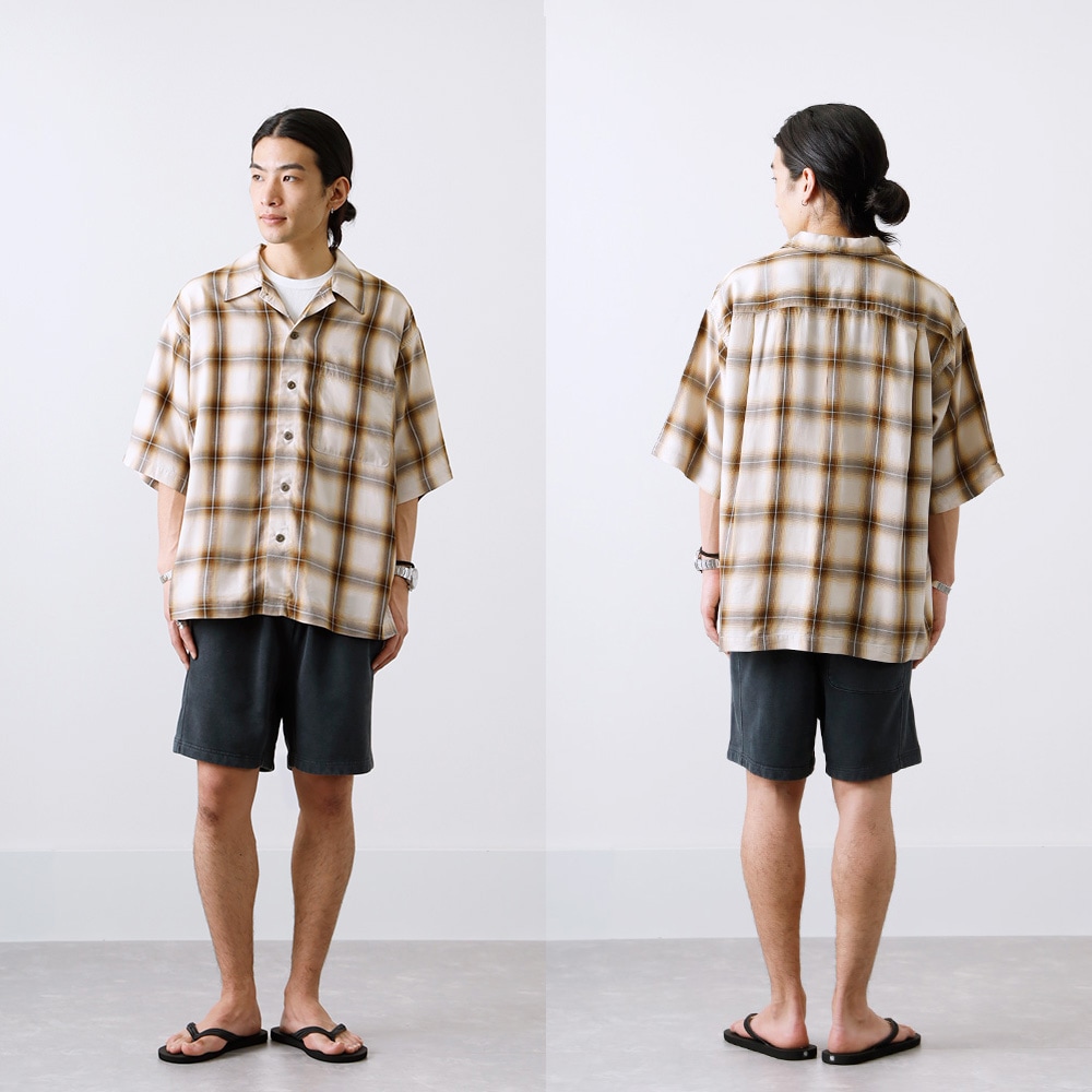 TANAKA シャツ　タナカ　WESTERN SHIRTS オンブレチェック TANAKA | タナカ | ウェスタンシャツ