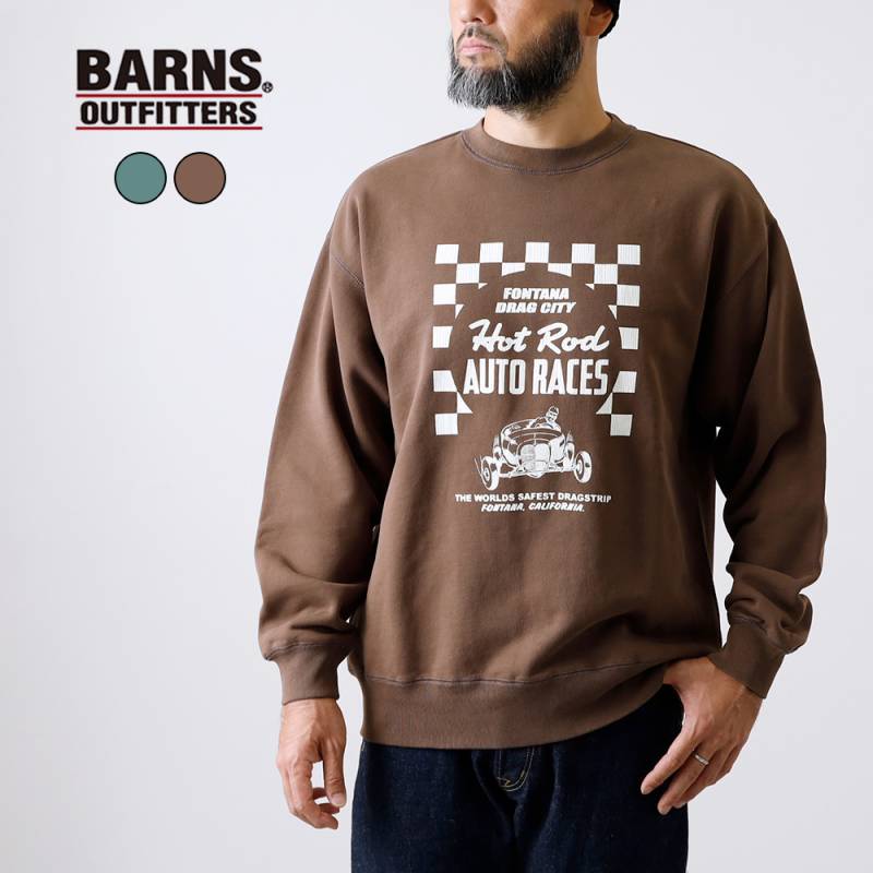 【BARNS OUTFITTERS】ATHLETIC CREW SWEAT アスレチッククルースウェット