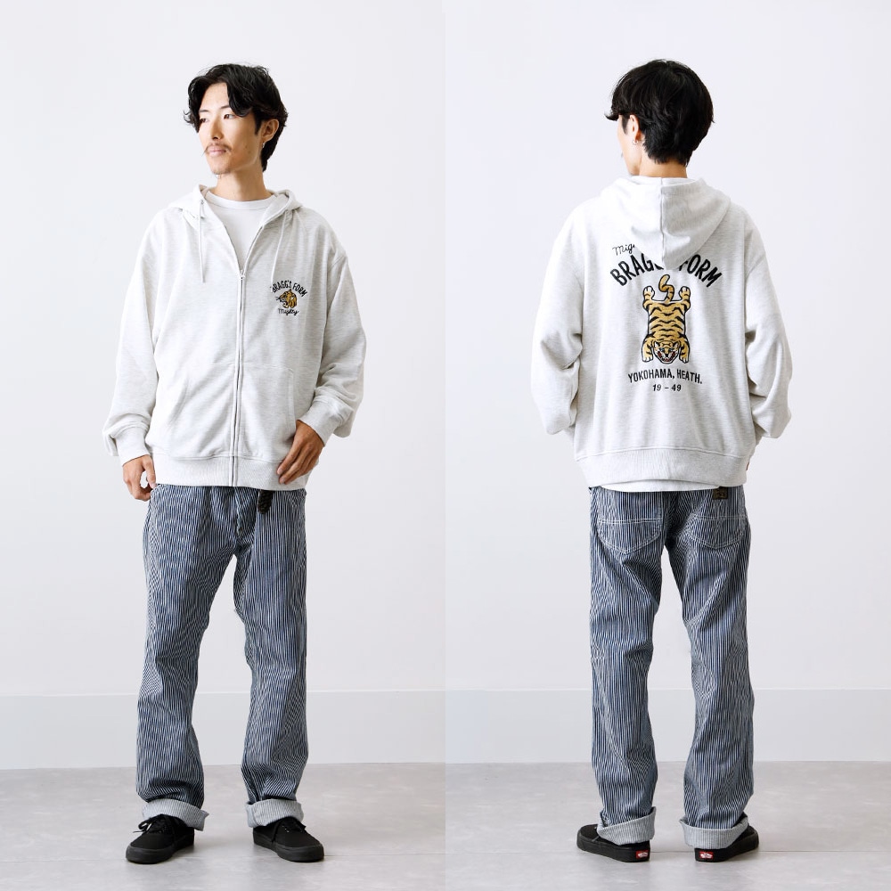 HEATH】EMBROIDERED SWEAT ZIP PARKA 刺繍スウェットシップ