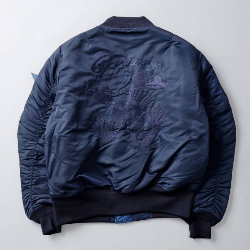 MOMOTARO JEANS（モモタロウ ジーンズ）刺繍 MA-1 ジャケット