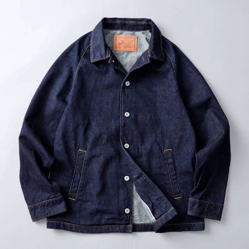 横濱デニム 14oz セルビッチ コーチジャケット