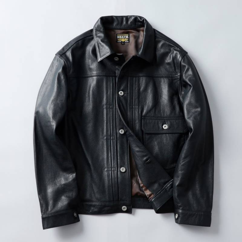 HEATH（ヒース） カウレザー トラックジャケット
