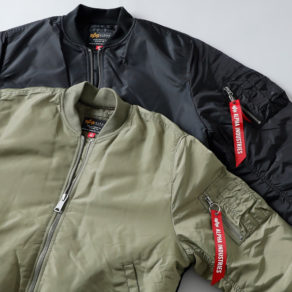 【ALPHA INDUSTRIES】MA-1フライトジャケット ALPHA MA-1 FLIGHT JACKET ｜アルファ インダストリーズ