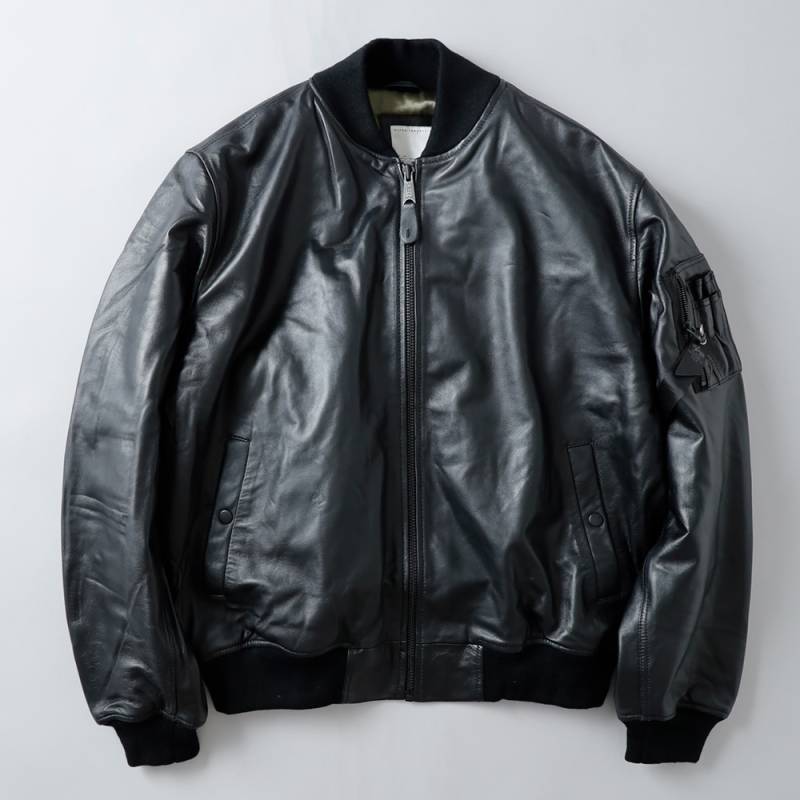Alpha Industries（アルファインダストリーズ）MA-1 NAPPA LEATHER フライトジャケット