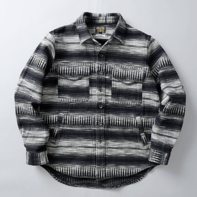 <10%OFF！ファミリーSALE！>◆HEATH (ヒース) ジャカード シャツジャケット