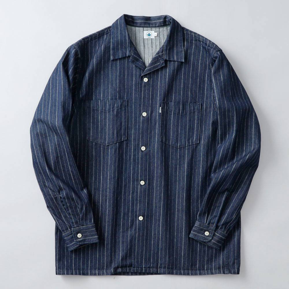 BLUEPORT】INDIGO WABASH 40's WORK SHIRT インディゴウォバッシュ