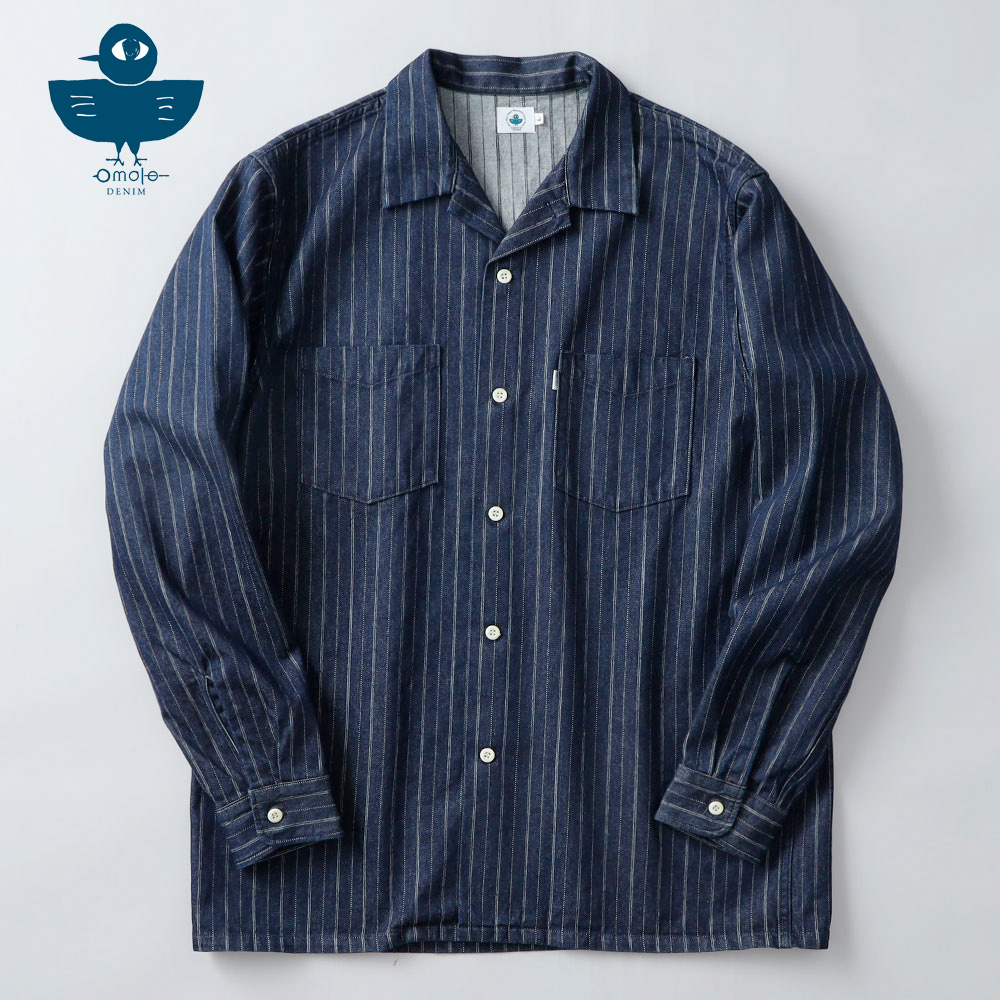 omotodenim（オモトデニム）ドビーデニムワークシャツ｜アメカジ