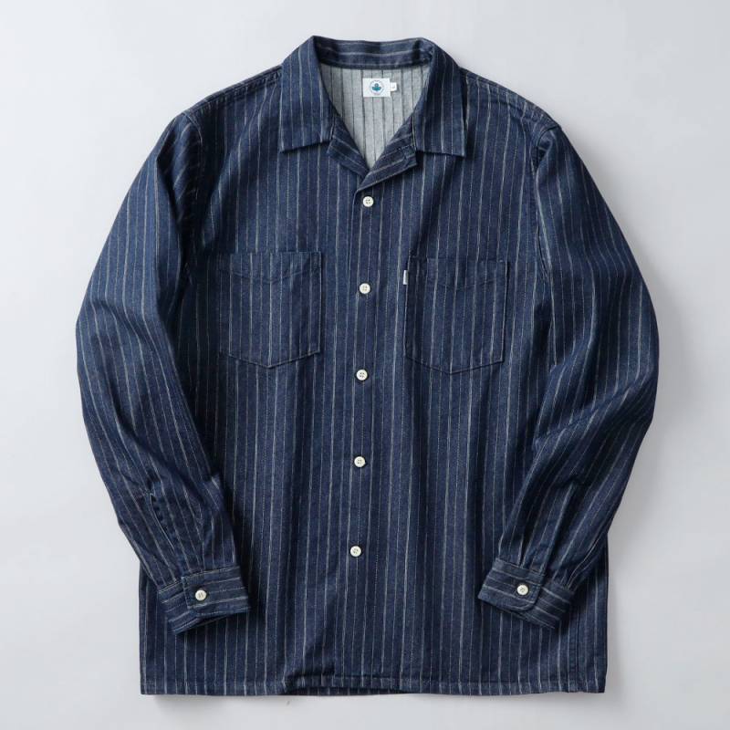 omotodenim（オモトデニム）ドビーデニムワークシャツ