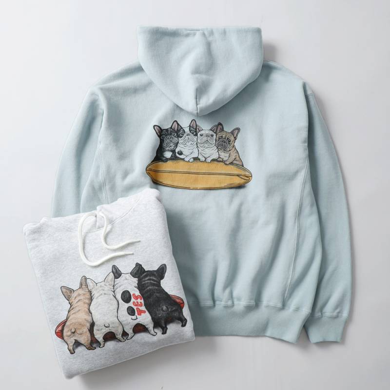 TES（テス）4BUHI サーファー スウェットパーカー