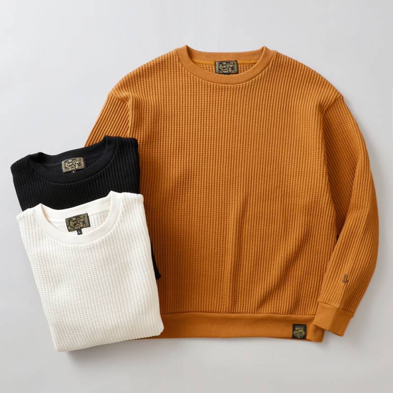 BLUEPORT（ブルーポート） ヘビーワッフル トレーナー