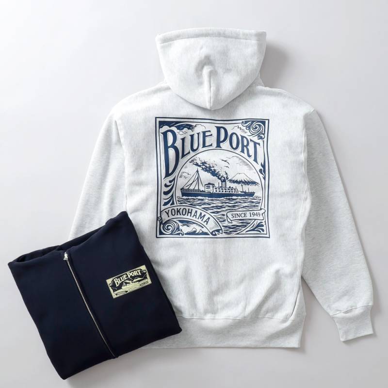 BLUEPORT（ブルーポート）オリジナルヘビーウェイトジップパーカー 