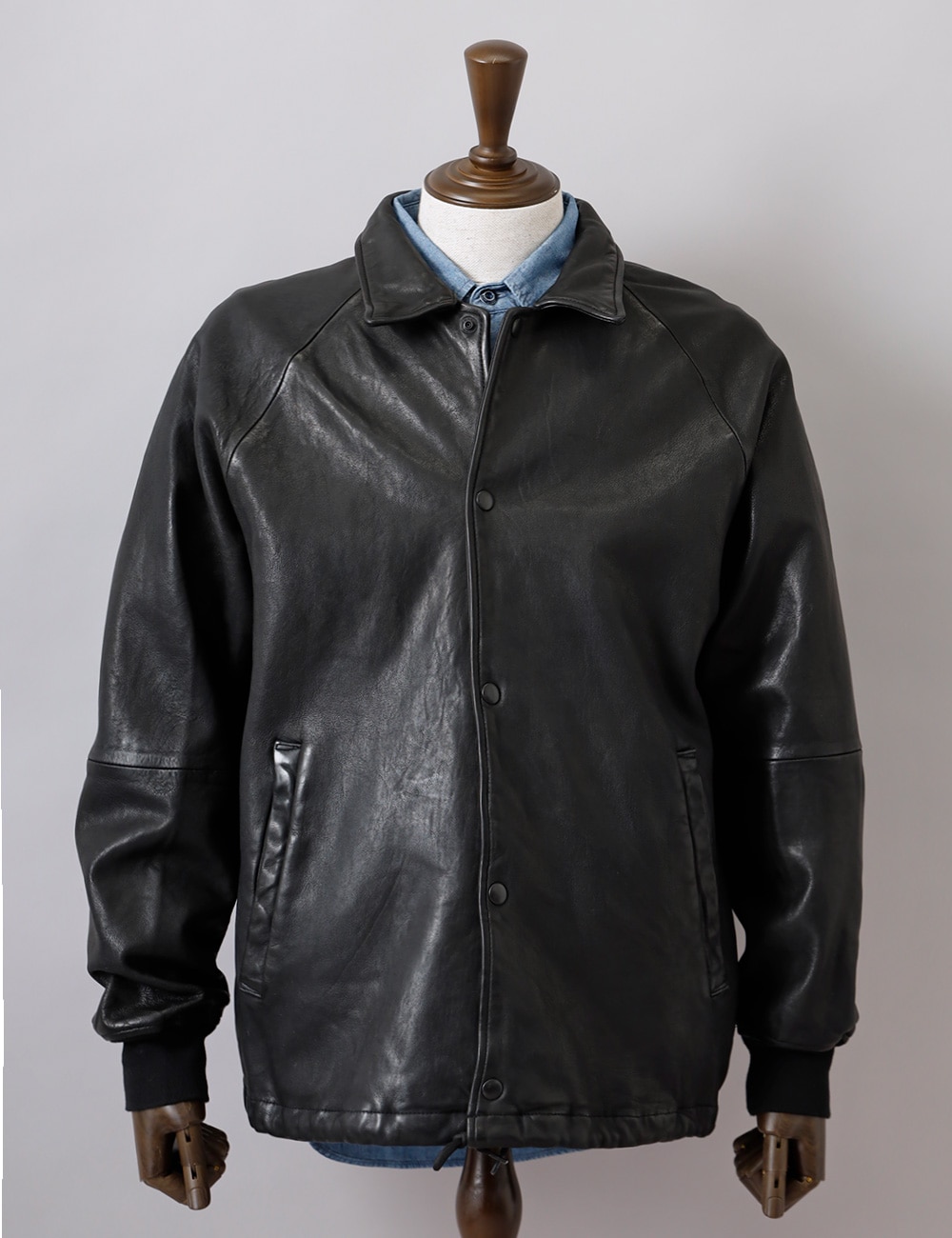 HOUSTON（ヒューストン）シープレザー コーチジャケット｜アメカジ