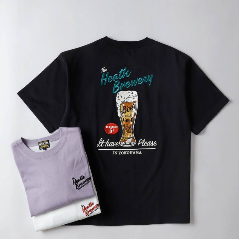 HEATH（ヒース）刺繍 BEER Tシャツ