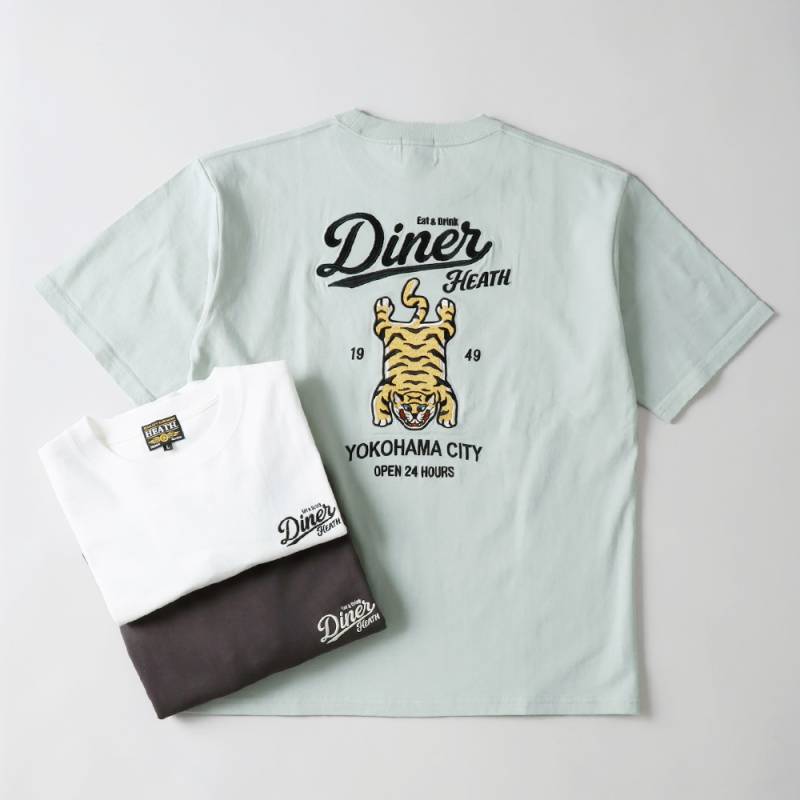 HEATH（ヒース）刺繍 DINER TIGER Tシャツ