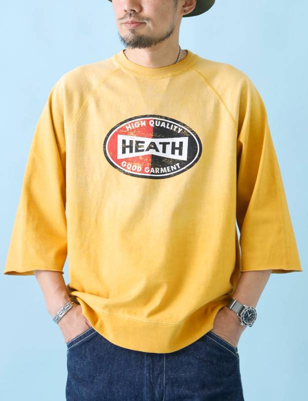 【10%OFF！ファミリーセール！】HEATH×SCREEN STARS｜別注サンバーンド七分袖Tシャツ 
