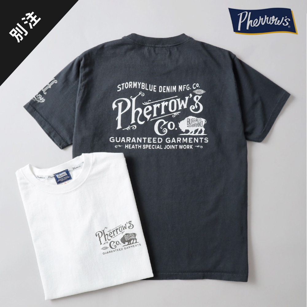 Pherrow’s × HEATH 別注 プリントTシャツ