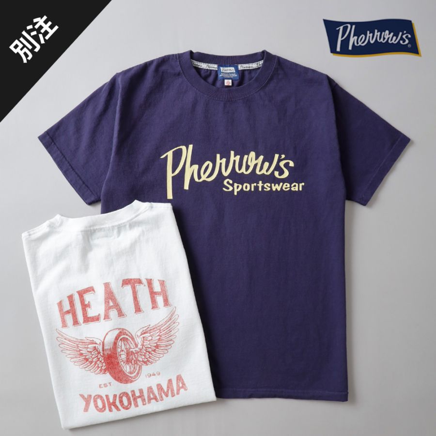 Pherrow’s × HEATH 別注 プリントTシャツ