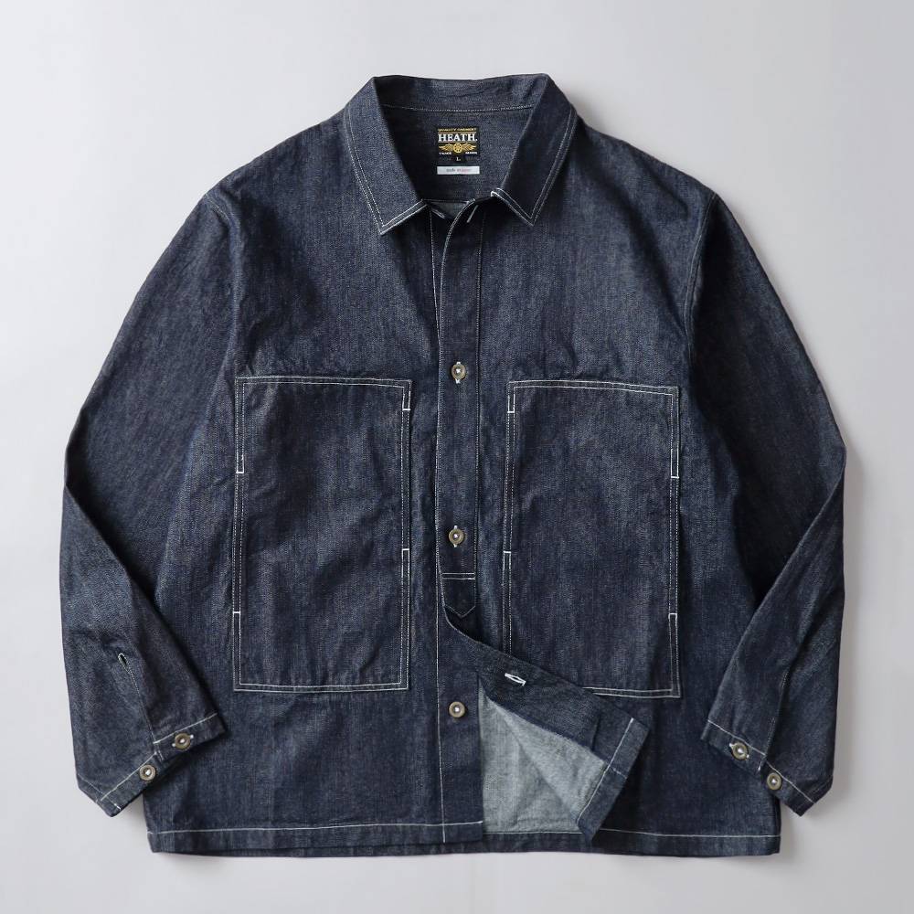 BLUEPORT】INDIGO WABASH 40's WORK SHIRT インディゴウォバッシュ