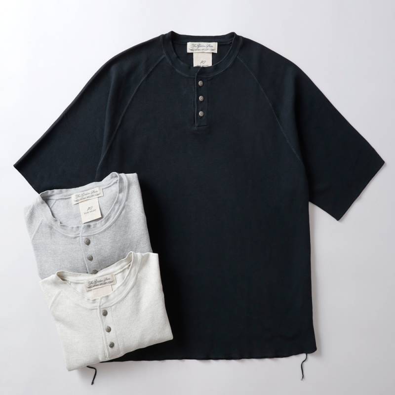 REMI RELIEF 別注  WタックラグランヘンリーネックT