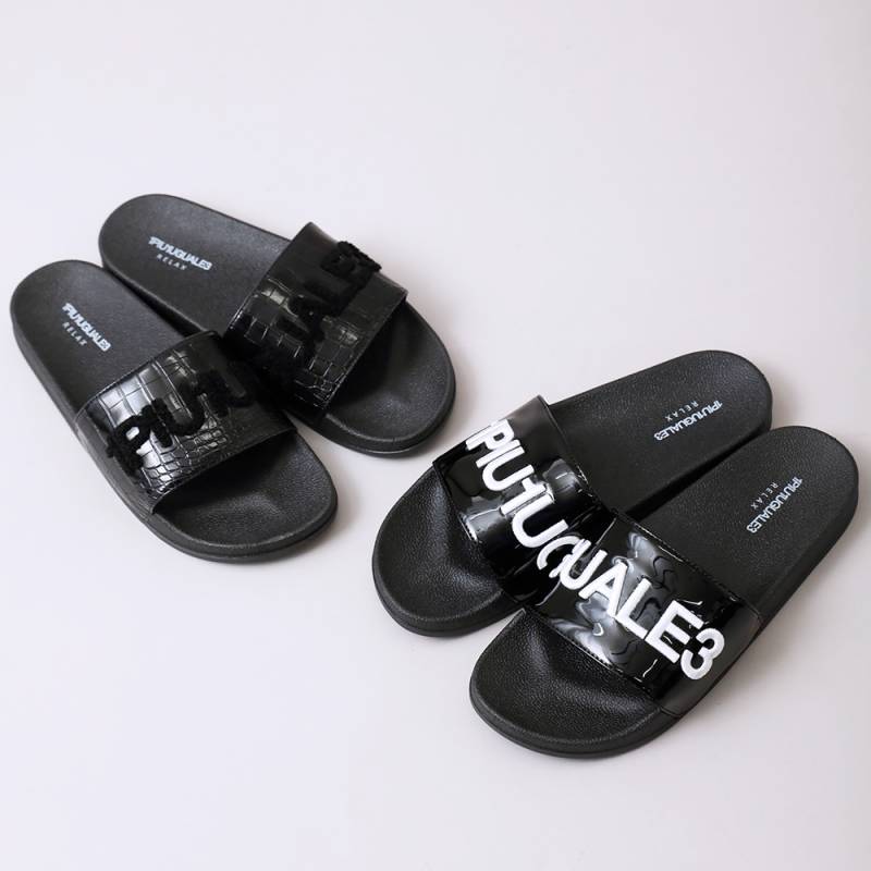 1PIU1UGUALE3 RELAX（ウノピゥウノウグァーレトレ リラックス）ロゴ刺繍シャワーサンダル