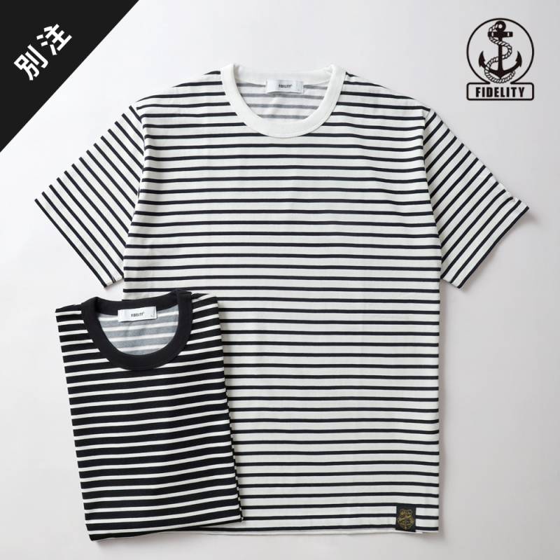FIDELITY（フィデリティ）別注 クールタッチ ボーダーTシャツ