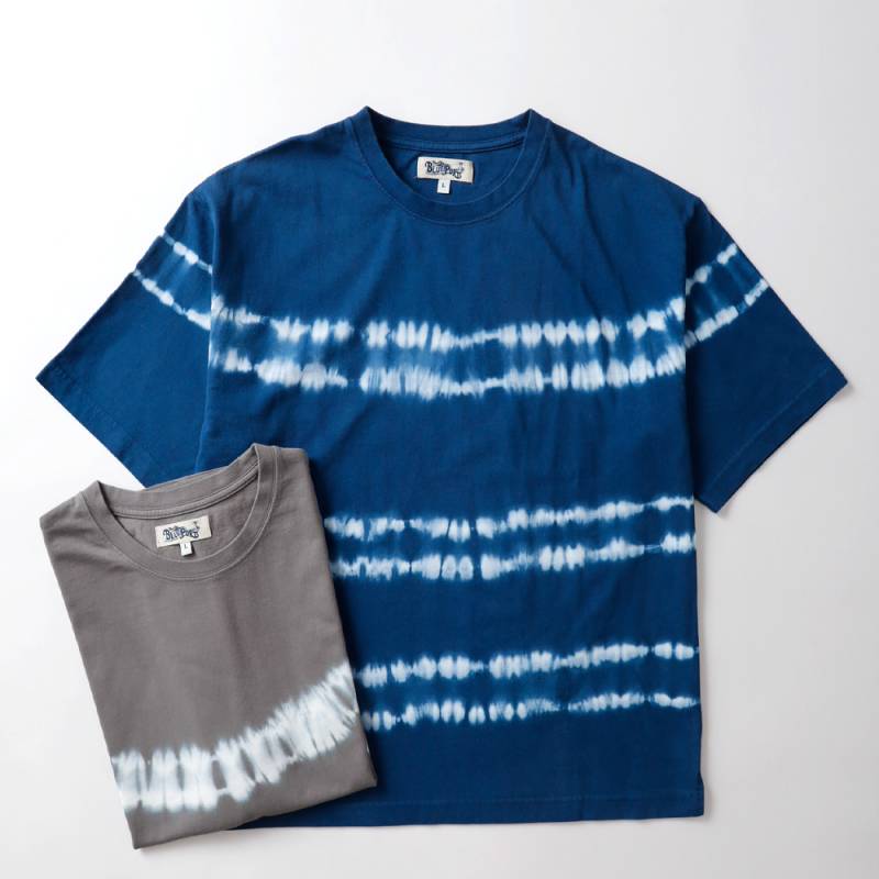 BLUE PORT（ブルーポート）タイダイ ボーダーTシャツ