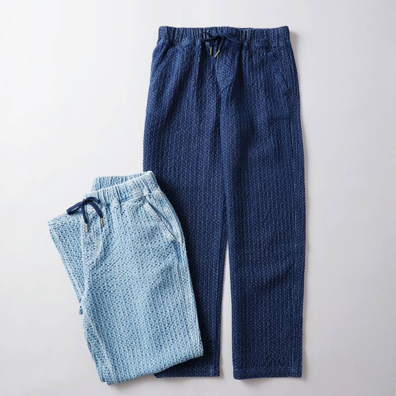 BLUEPORT（ブルーポート）変わり織りデニム イージーパンツ