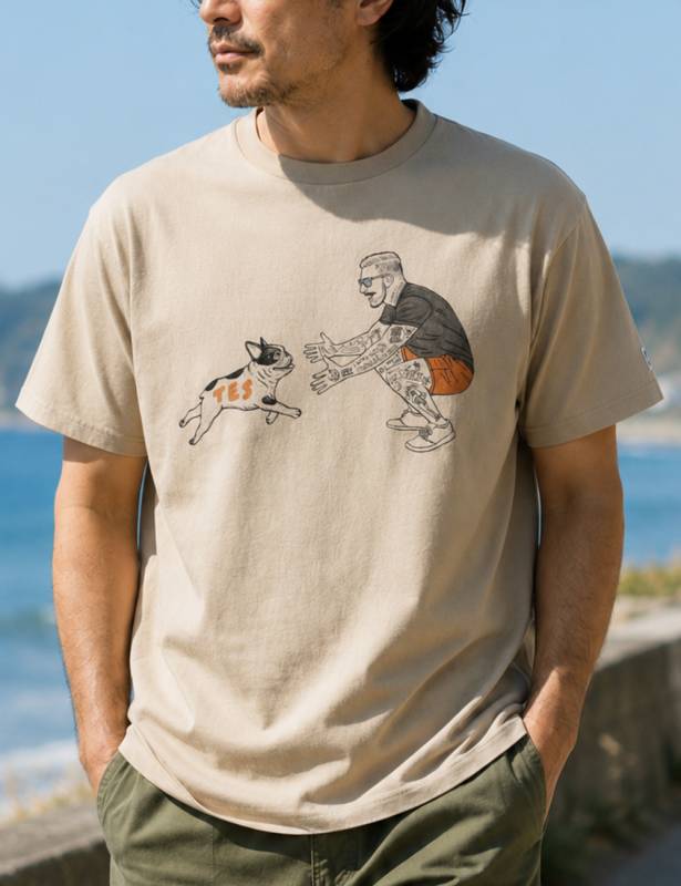 対象アイテム2点お買い上げで10%・3点お買い上げで20%OFF！ TES｜MALIBU STAR T-SHIRT