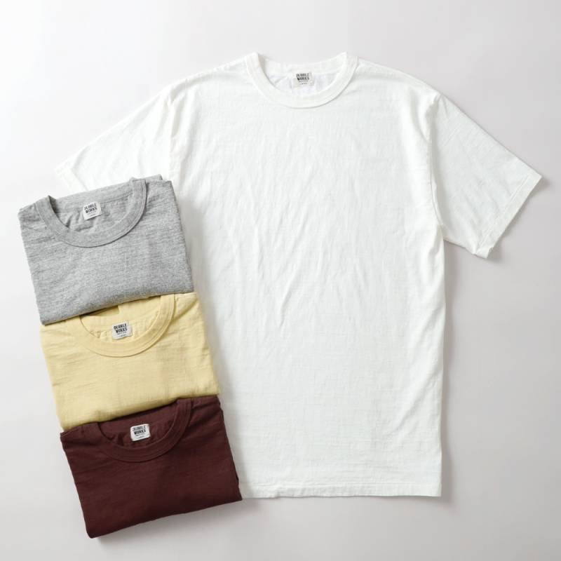 DUBBLE WORKS（ダブルワークス）FALLEN COTTON MID WEIGHT クルーネックT