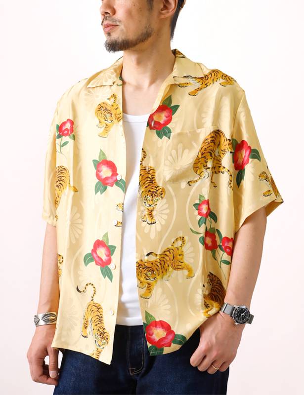 NIPOALOHA｜SILK ALOHA “TIGER CAMELLIA” | 大人のアメカジ｜HEATH公式
