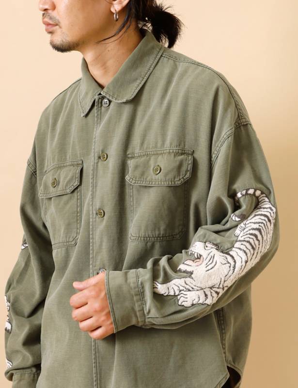 REMI RELIEF｜Wide military shirt 