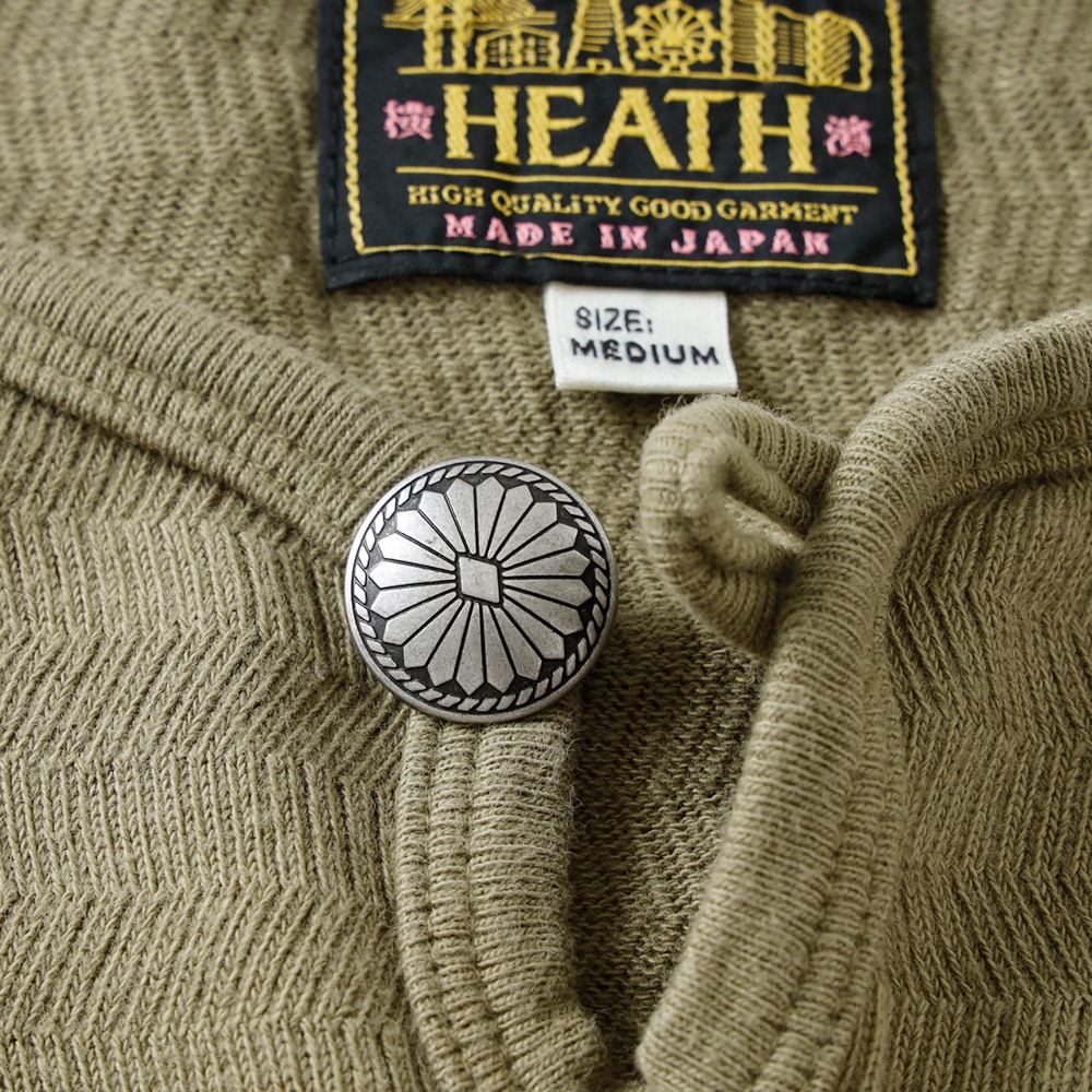  【HEATH】DOMINO HERRINGBONE CONCHO TEEドミノヘリンボーンコンチョTEE