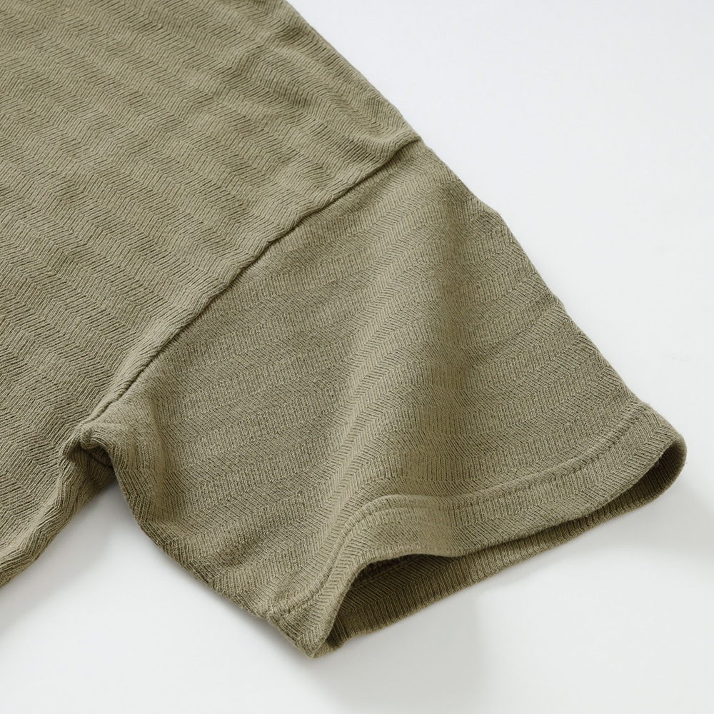  【HEATH】DOMINO HERRINGBONE CONCHO TEEドミノヘリンボーンコンチョTEE