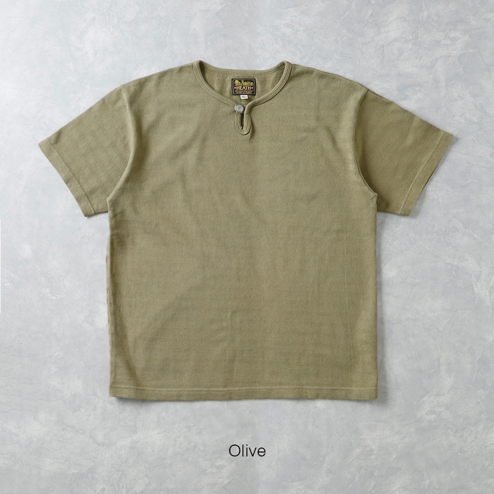  【HEATH】DOMINO HERRINGBONE CONCHO TEEドミノヘリンボーンコンチョTEE