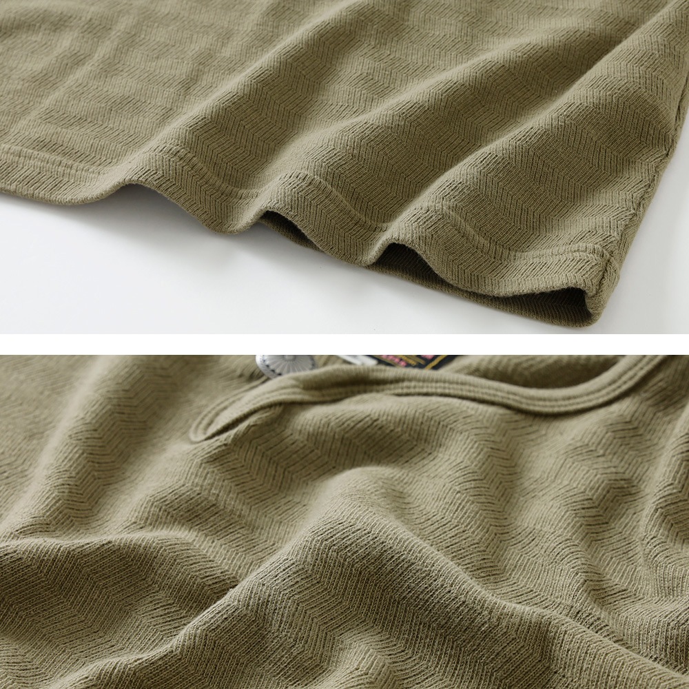  【HEATH】DOMINO HERRINGBONE CONCHO TEEドミノヘリンボーンコンチョTEE