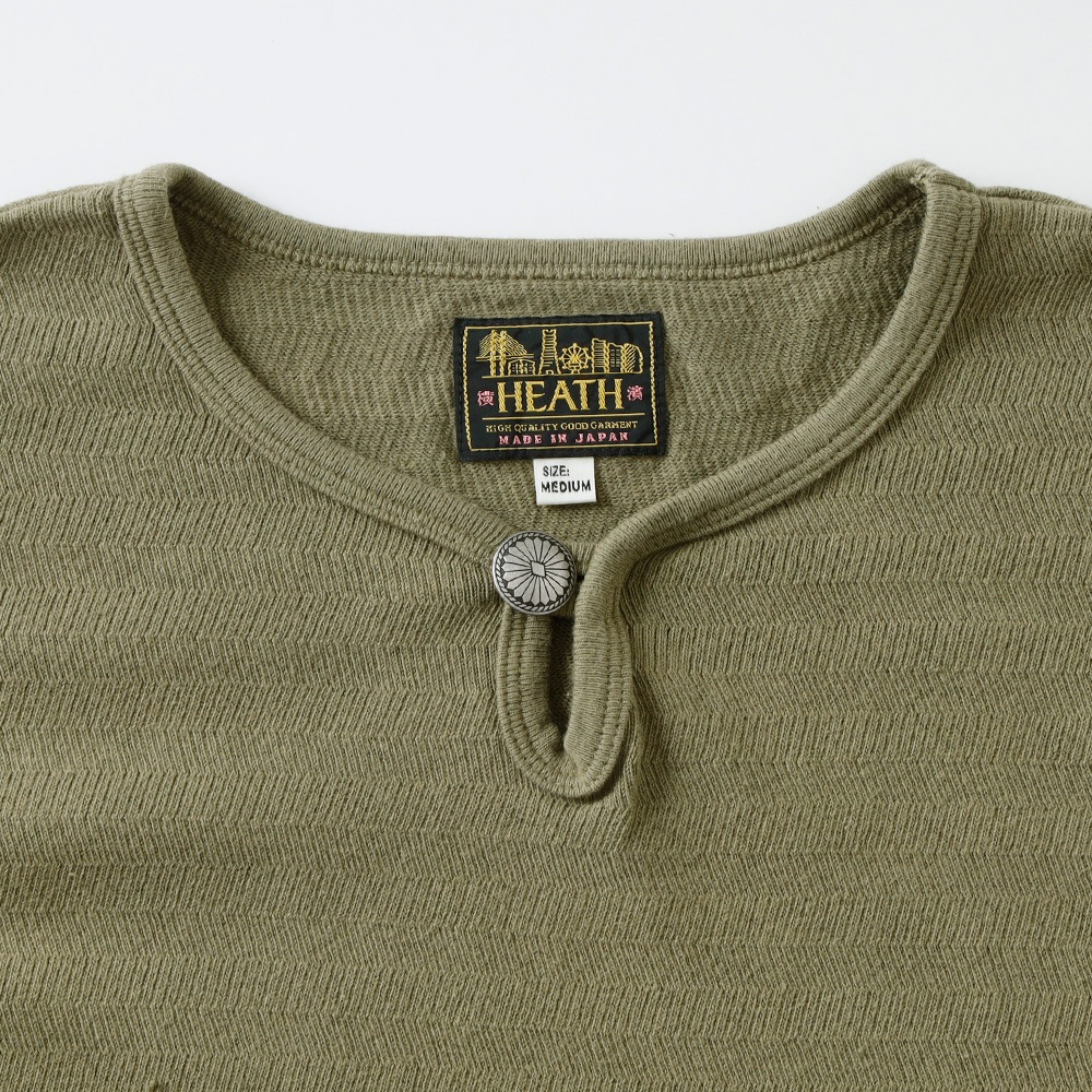  【HEATH】DOMINO HERRINGBONE CONCHO TEEドミノヘリンボーンコンチョTEE