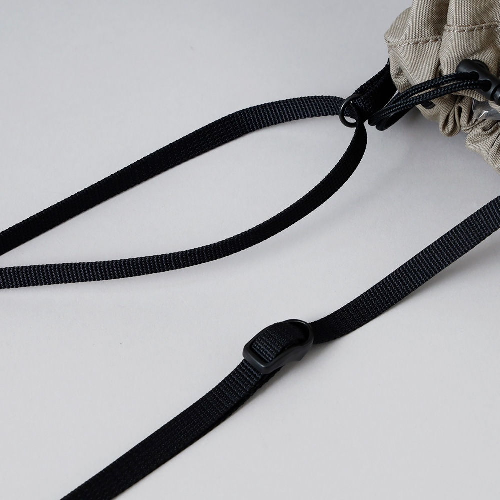 【Butler Verner Sails】MOLDED LEATHER MINI BAG モールドレザー巾着ナイロンショルダー