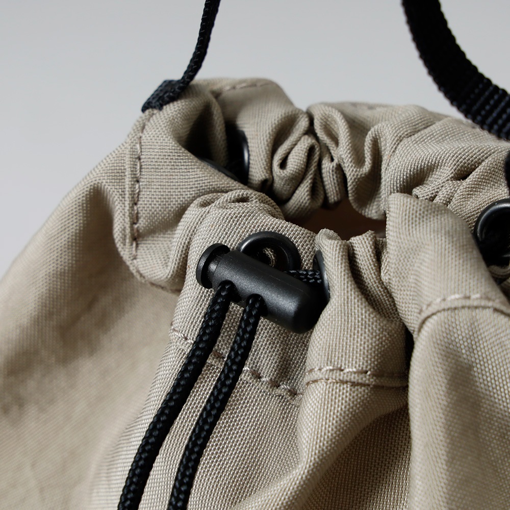 【Butler Verner Sails】MOLDED LEATHER MINI BAG モールドレザー巾着ナイロンショルダー