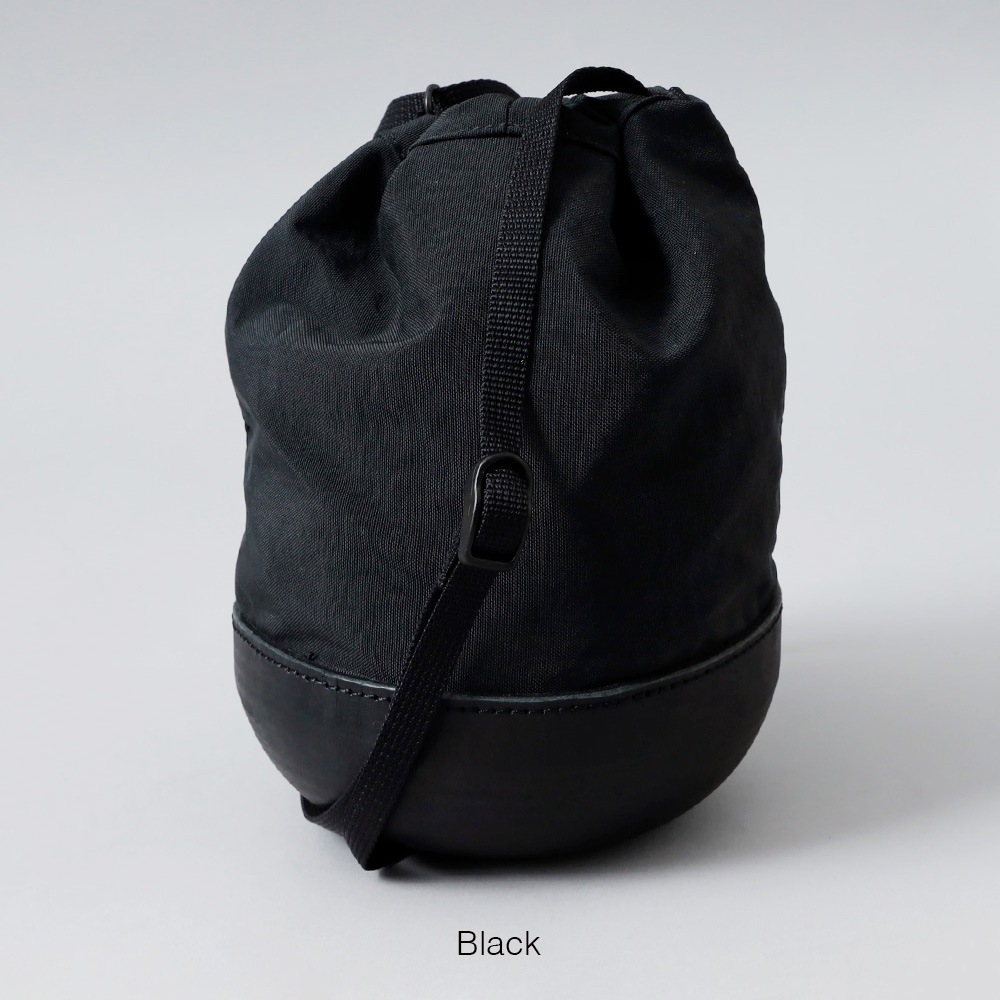 【Butler Verner Sails】MOLDED LEATHER MINI BAG モールドレザー巾着ナイロンショルダー