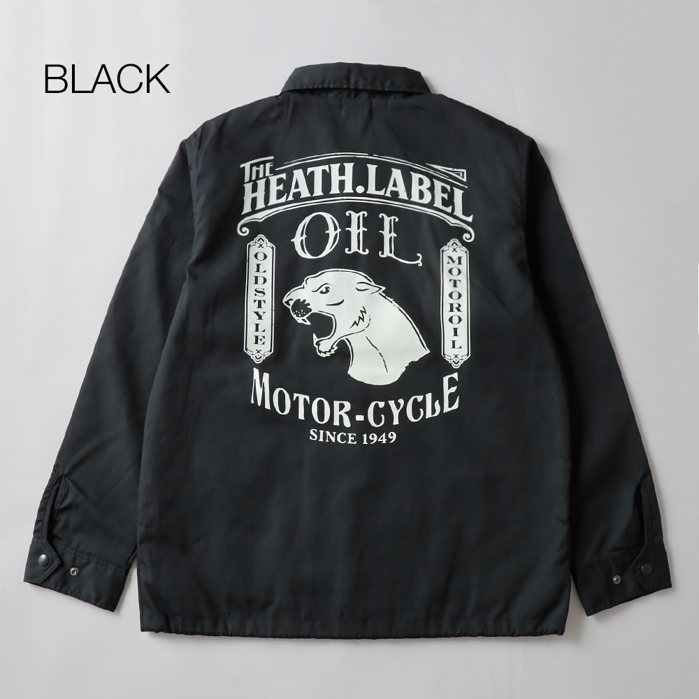 HEATH（ヒース）オリジナルコーチジャケット “HEATH.LABEL OIL”
