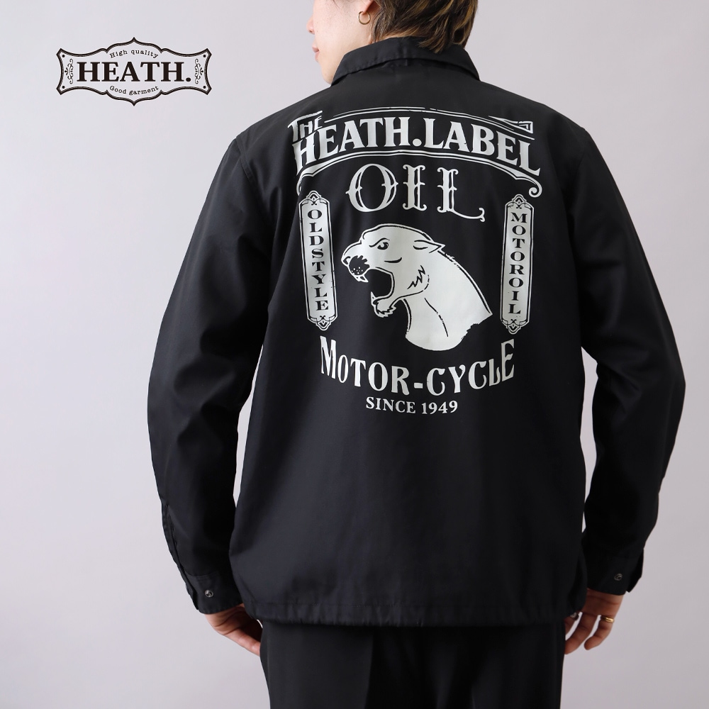 HEATH（ヒース）オリジナルコーチジャケット “HEATH.LABEL OIL”
