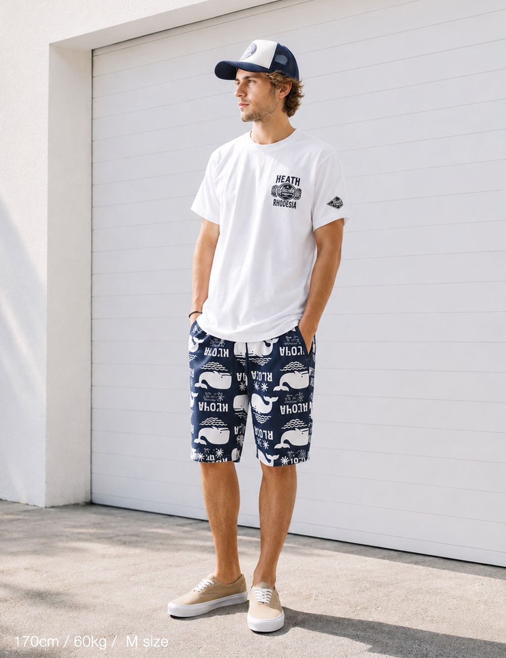 BLUEPORT|総柄スウェットショートパンツ”Summer”