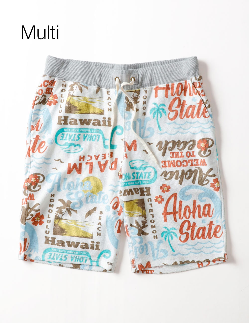 BLUEPORT|総柄スウェットショートパンツ”Summer”