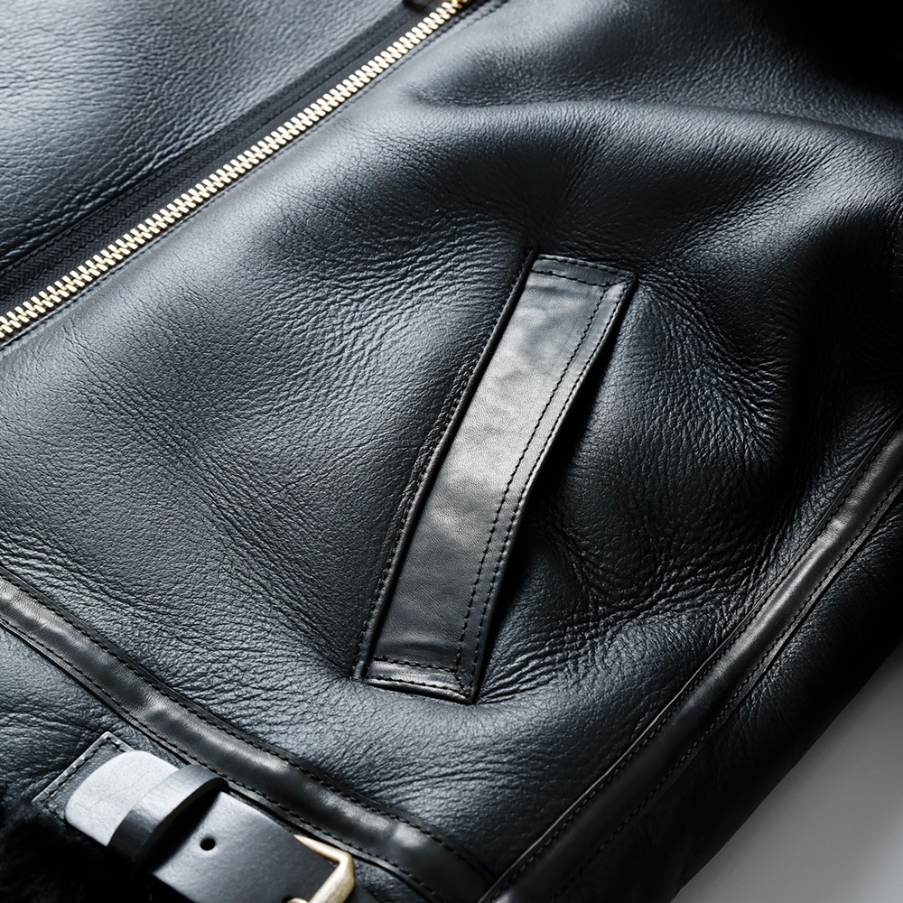 <10%OFF！ファミリーSALE！>◆HOUSTON（ヒューストン）ムートン B-3 フライトジャケット