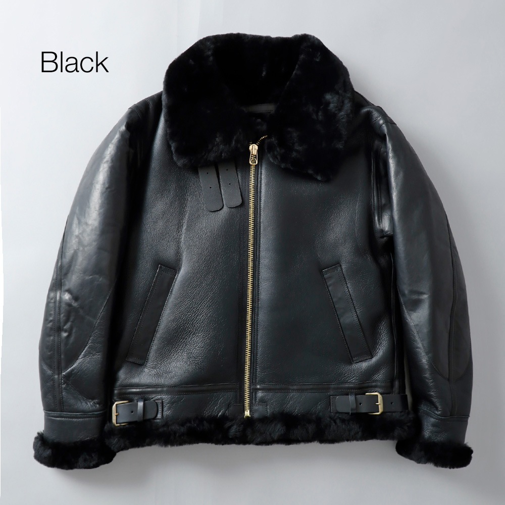 <10%OFF！ファミリーSALE！>◆HOUSTON（ヒューストン）ムートン B-3 フライトジャケット