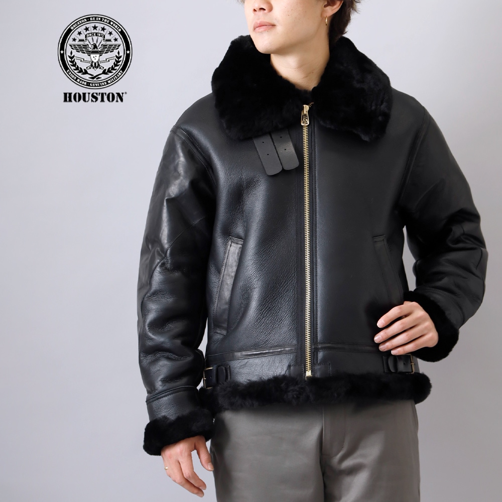 <10%OFF！ファミリーSALE！>◆HOUSTON（ヒューストン）ムートン B-3 フライトジャケット